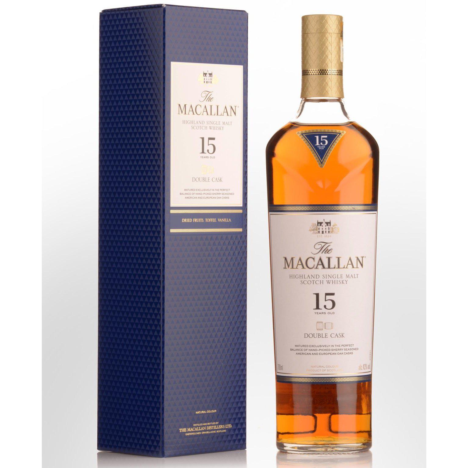 The Macallan Double Cask 15 Year Old Single Malt Scotch Whisky 700ml The Macallan Double Cask 15 Year Old Single Malt Scotch Whisky 700ml