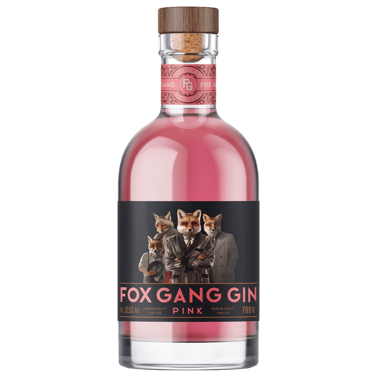 Fox Gang Pink Crafted Gin 700ml Fox Gang Pink Crafted Gin 700ml