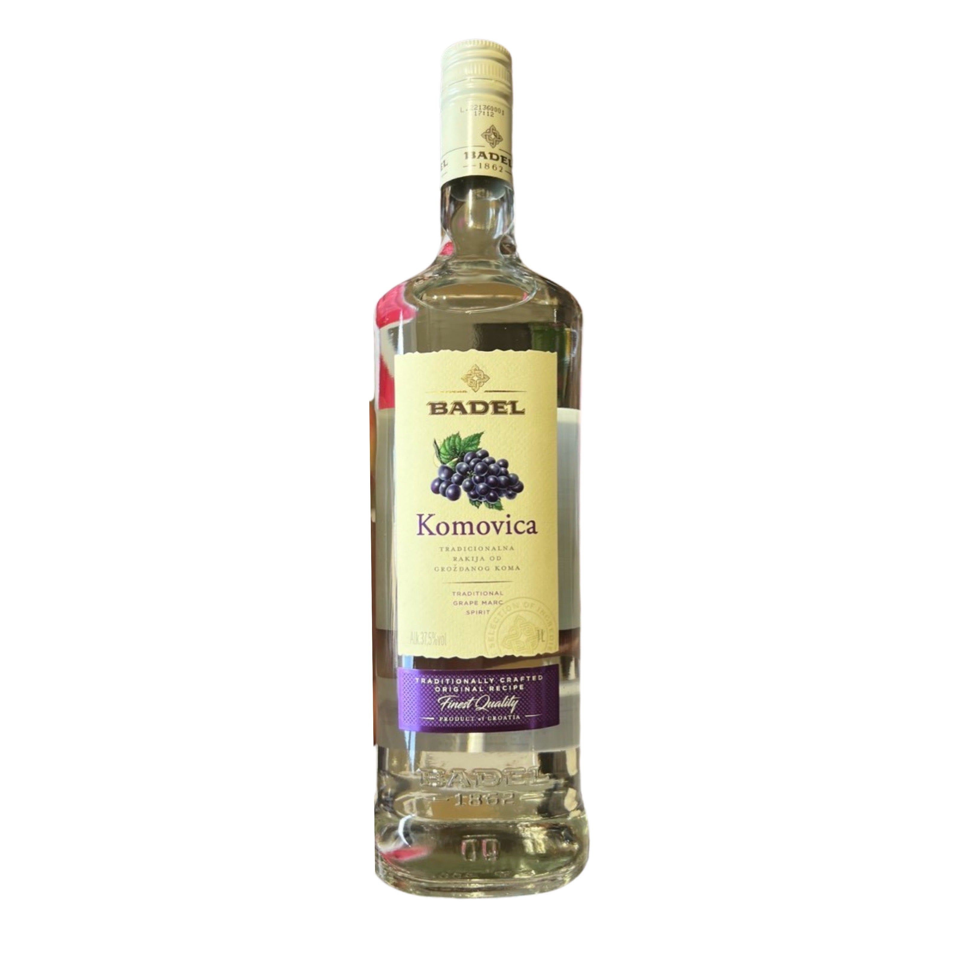 Badel Komovica Diluted Grape Brandy 1L Badel Komovica Diluted Grape Brandy 1L