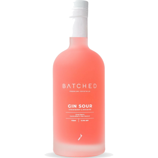 Batched Gin Sour Strawberry & Rhubarb 725ml Batched Gin Sour Strawberry & Rhubarb 725ml