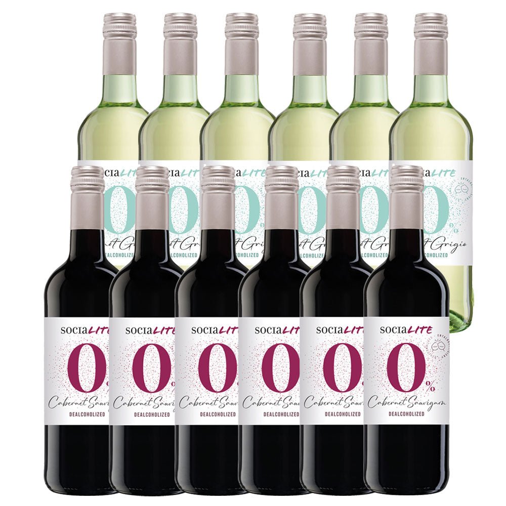 SociaLITE 12 Bottle Bundle - Pinot Grigio & Cabernet Sauvignon 750ml SociaLITE 12 Bottle Bundle - Pinot Grigio & Cabernet Sauvignon 750ml