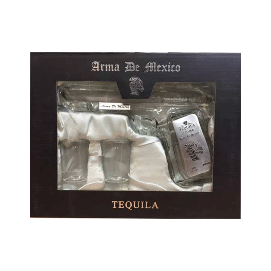 Arma De Mexico Pistol Pack with 2 shot Glasses Arma De Mexico Pistol Pack with 2 shot Glasses