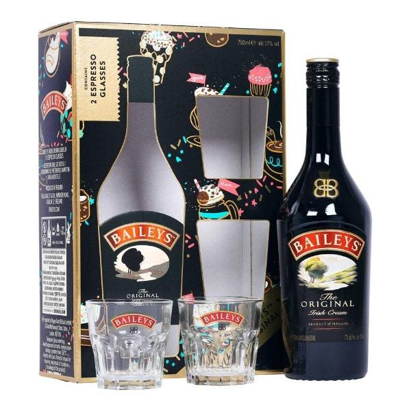 Baileys Original Irish Cream Liqueur With Expresso Glass Gift Pack 700ml Baileys Original Irish Cream Liqueur With Expresso Glass Gift Pack 700ml