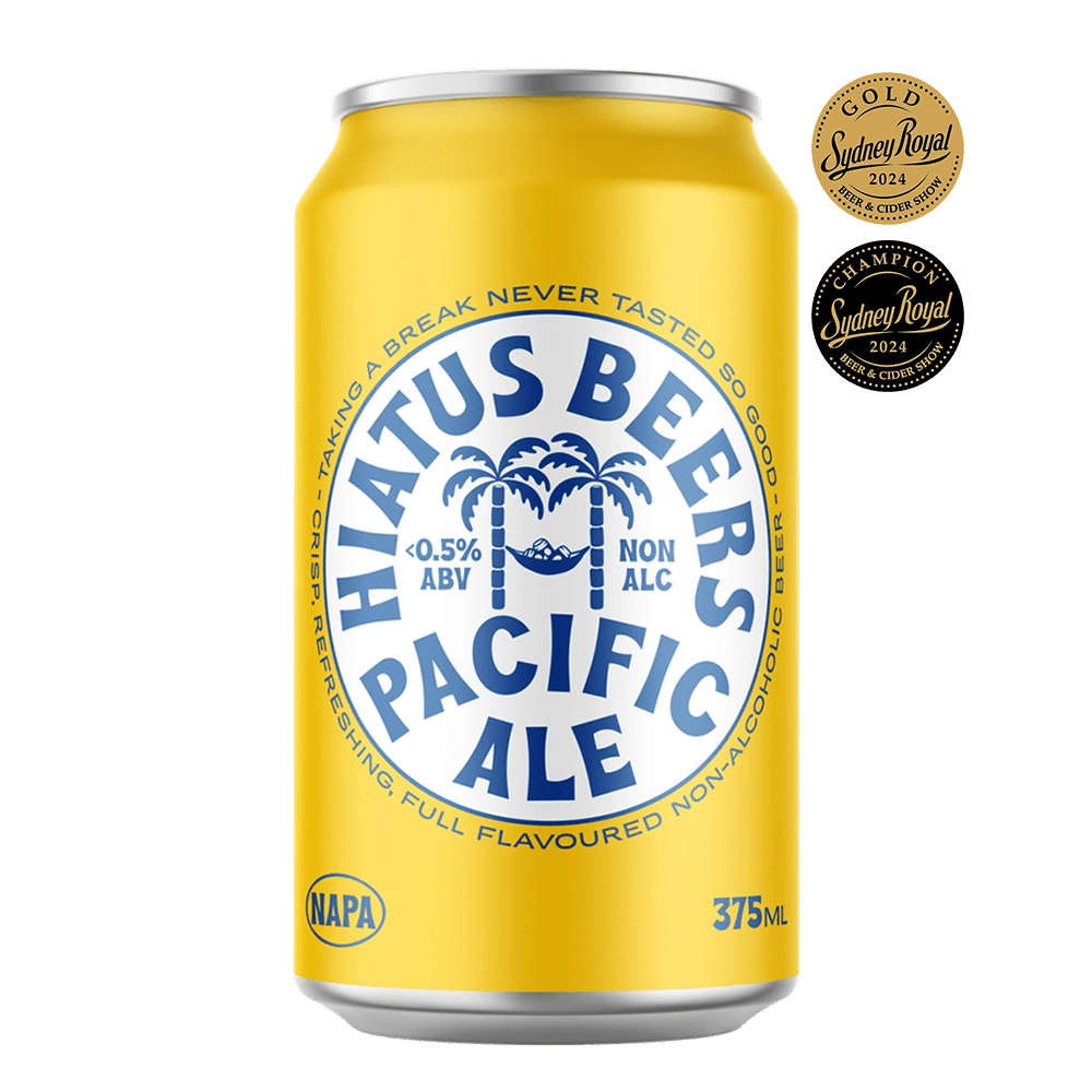 Hiatus Beers Non-Alcoholic Pacific Ale 375mL Hiatus Beers Non-Alcoholic Pacific Ale 375mL
