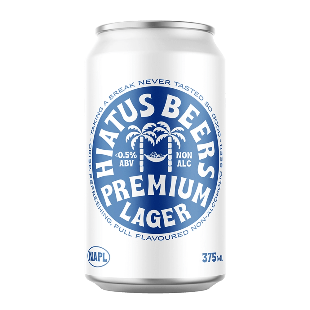 Hiatus Non-Alcoholic Premium Lager 375mL Hiatus Non-Alcoholic Premium Lager 375mL