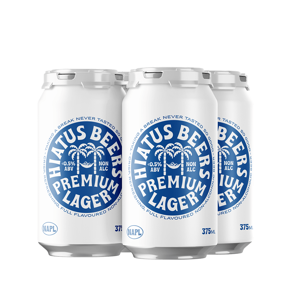 Hiatus Non-Alcoholic Premium Lager 375mL Hiatus Non-Alcoholic Premium Lager 375mL