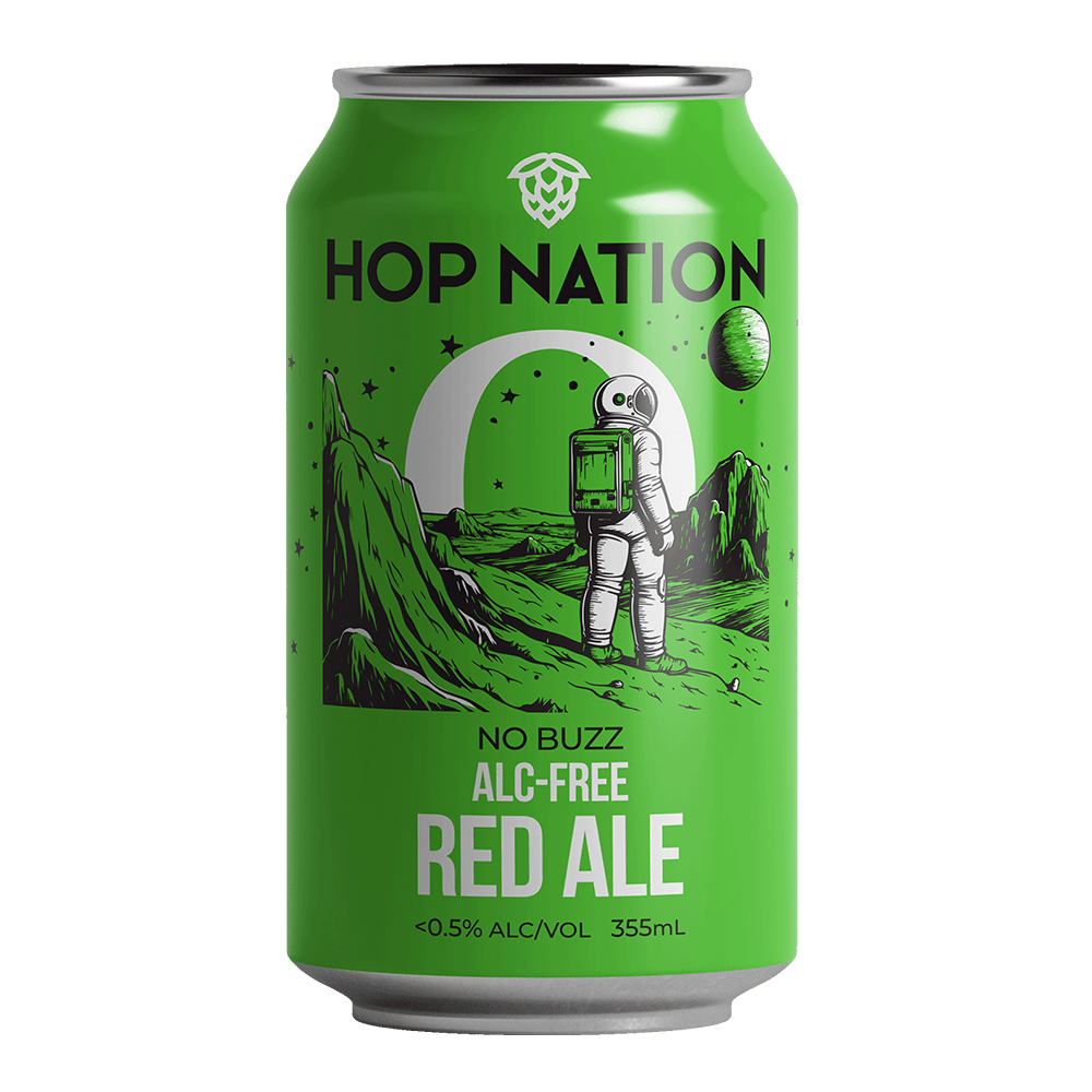 Hop Nation No Buzz American Red 355mL Hop Nation No Buzz American Red 355mL