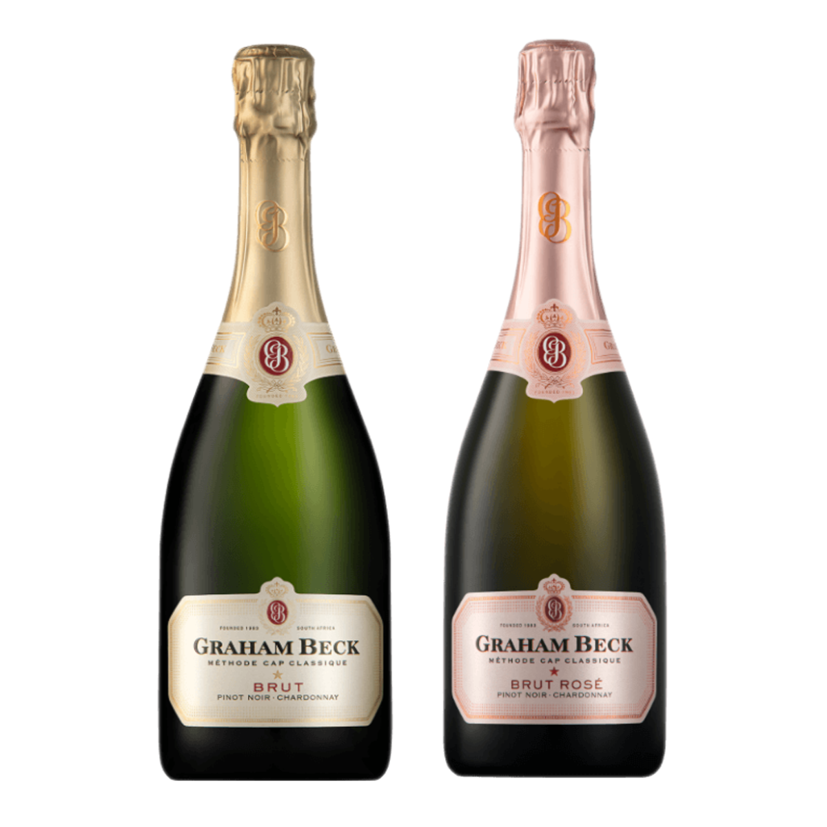 Gift Pack Duo Graham Beck Brut NV & Brut Rosé NV 750ml Gift Pack Duo Graham Beck Brut NV & Brut Rosé NV 750ml