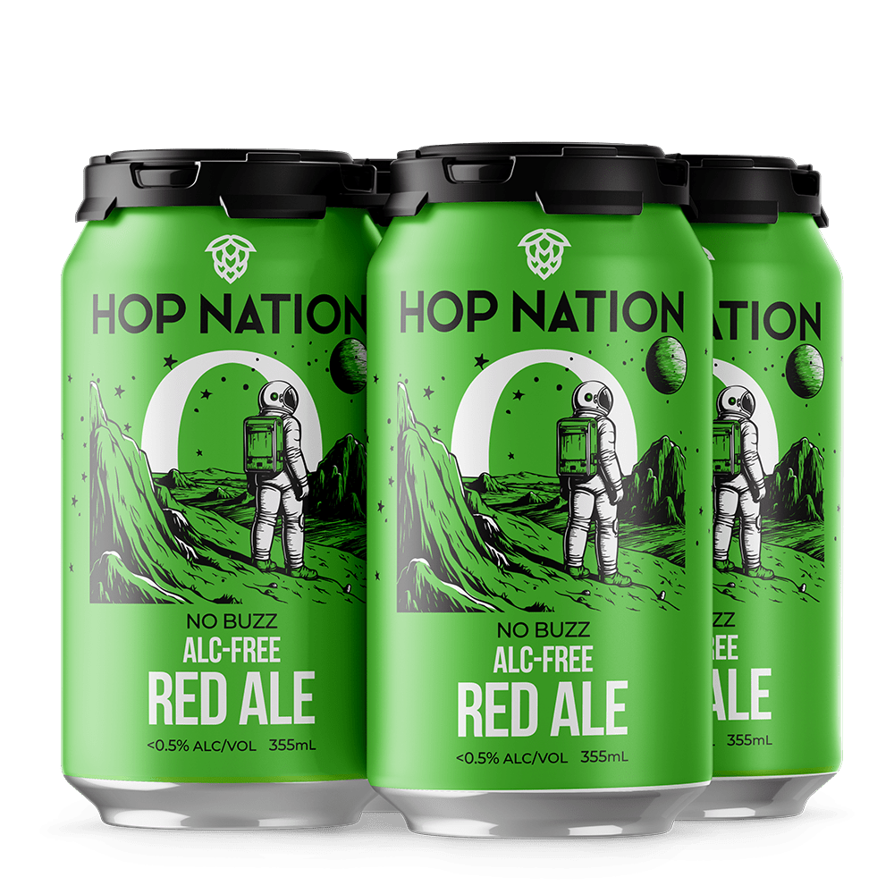 Hop Nation No Buzz American Red 355mL Hop Nation No Buzz American Red 355mL