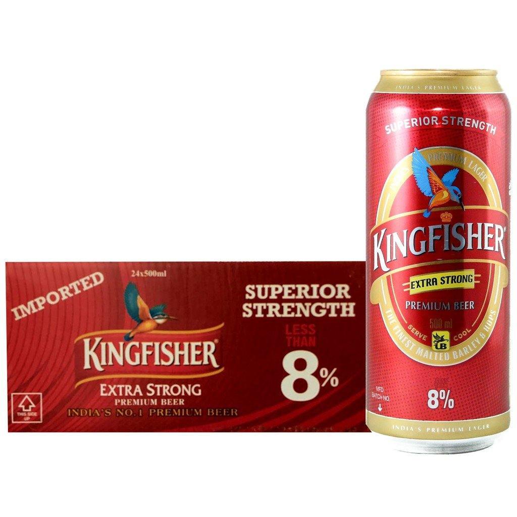 Kingfisher Premium Strong 8% Indian Beer 500ml Kingfisher Premium Strong 8% Indian Beer 500ml