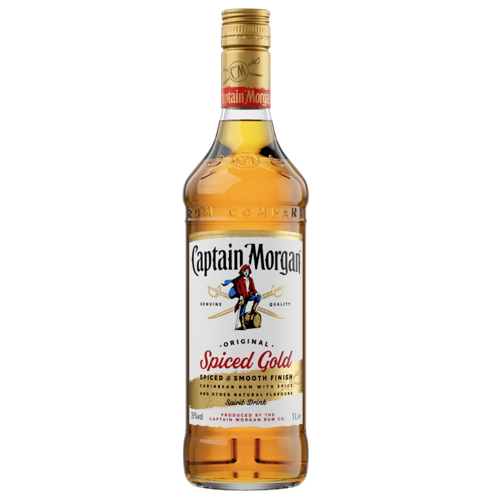 Captain Morgan Original Spiced Gold Rum 1L Captain Morgan Original Spiced Gold Rum 1L