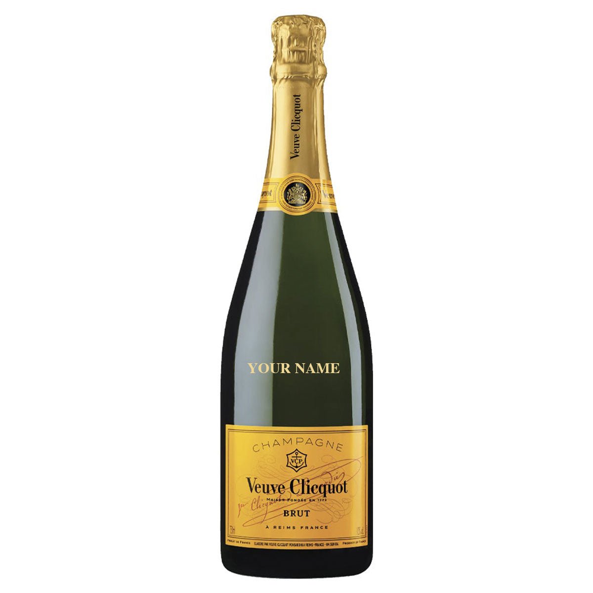 Personalised Veuve Clicquot Yellow Label NV Champagne (750mL) Personalised Veuve Clicquot Yellow Label NV Champagne (750mL)