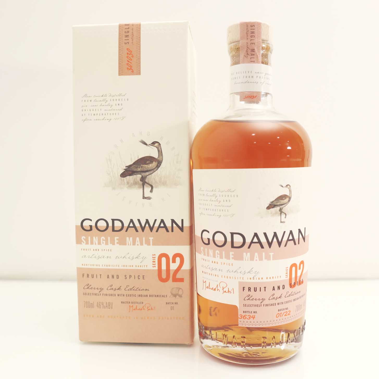Godawan Indian Single Malt Whisky (02 Series) 700ml Godawan Indian Single Malt Whisky (02 Series) 700ml
