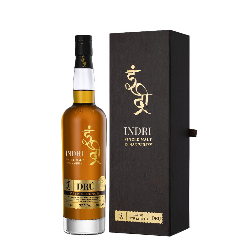 Indri Dru Cask Strength (57.20%) Single Malt Indian Whisky 700ml Indri Dru Cask Strength (57.20%) Single Malt Indian Whisky 700ml