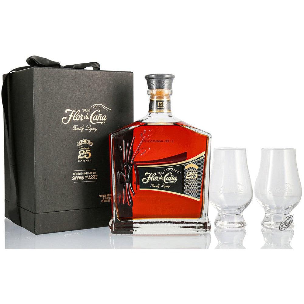 Flor de Cana Centenario 25YO Rum Gift Set 700ml