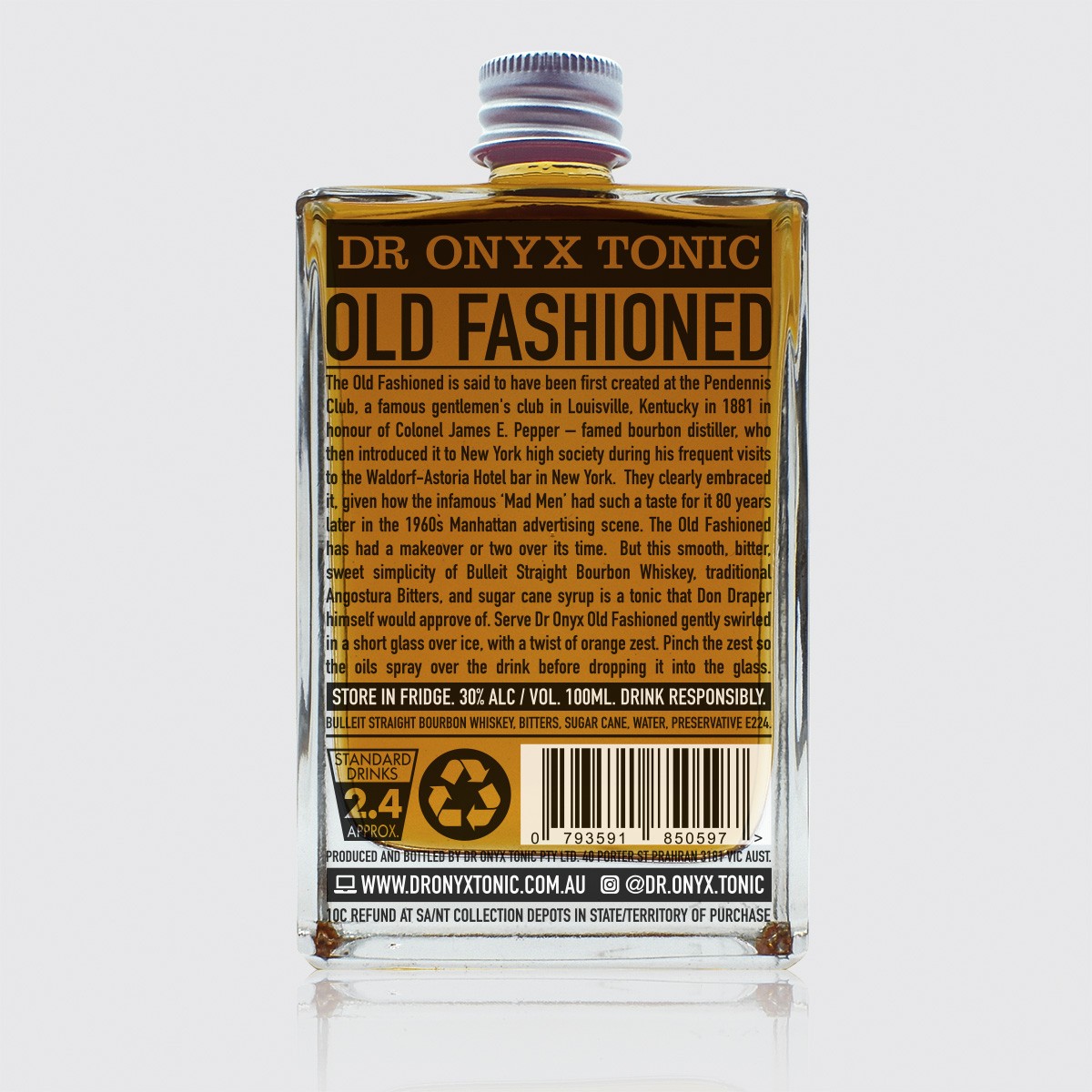 Dr Onyx Tonic Old Fashioned 100ml