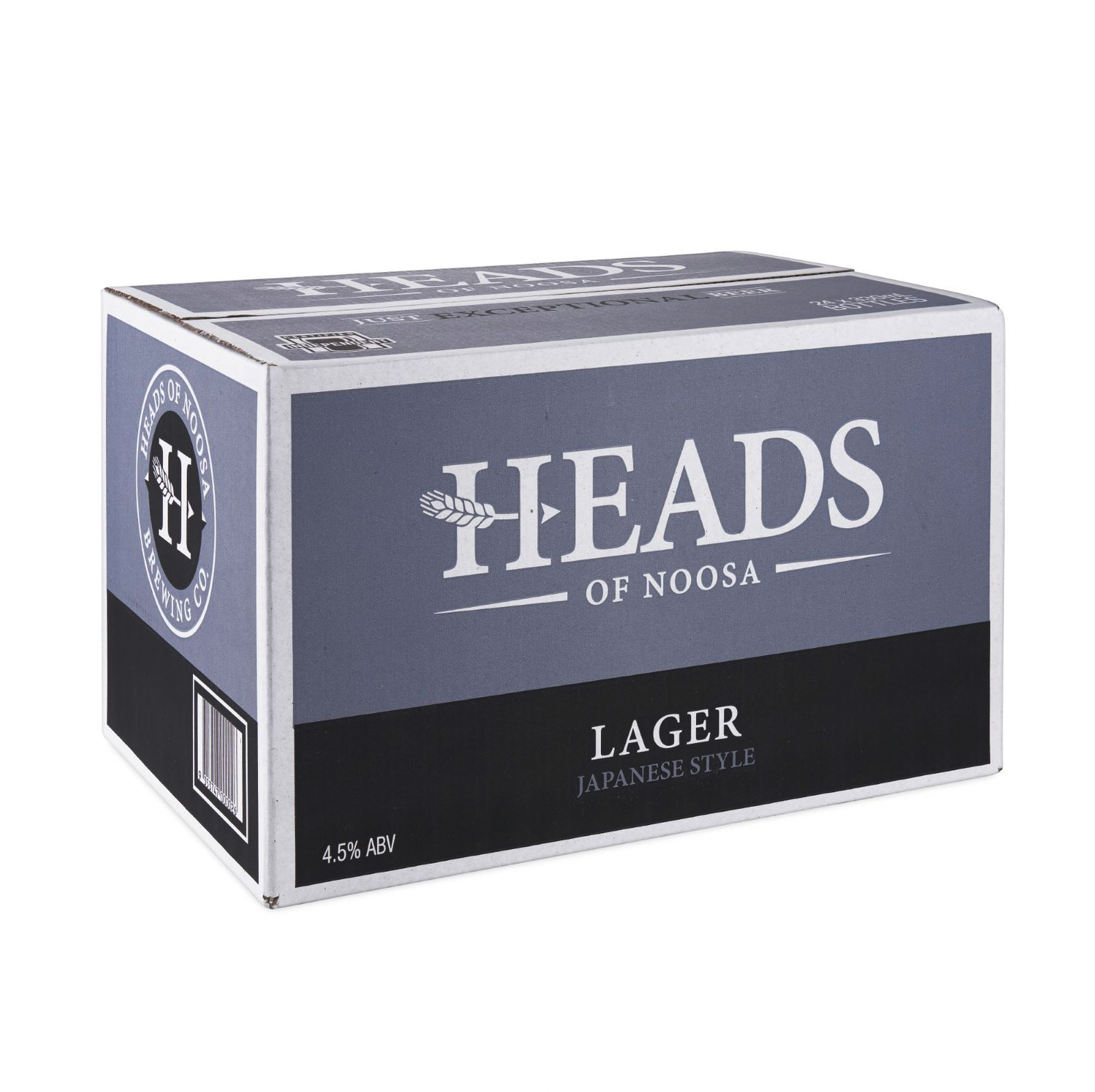 Heads Of Noosa Brewing Japanese Style Lager Carton 24 x 330ml bottles