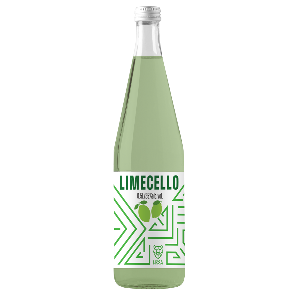 Ursa Organic Limecello Liqueur Aperitif 25% Abv 500ml Like Limoncello but from Lime