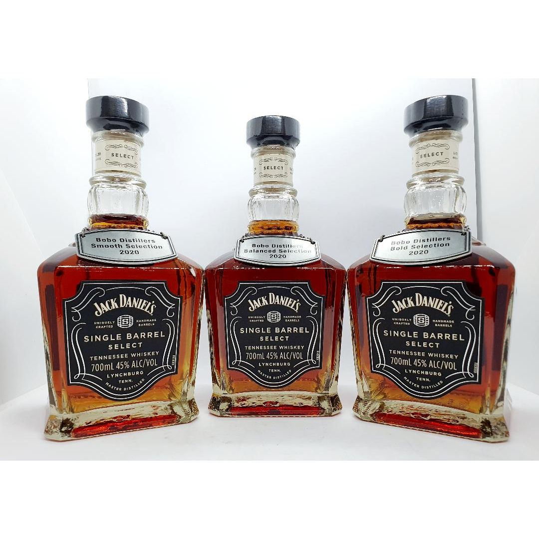 Jack Daniel's Bobo and Fletcher 2020 collection BOLD + SMOOTH + BALANCED 3 X 700mL