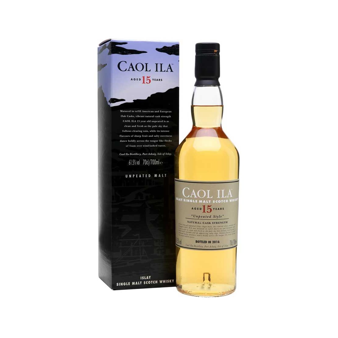Caol Ila 15 YO 'unpeated style' 700ml @ 61.5% abv