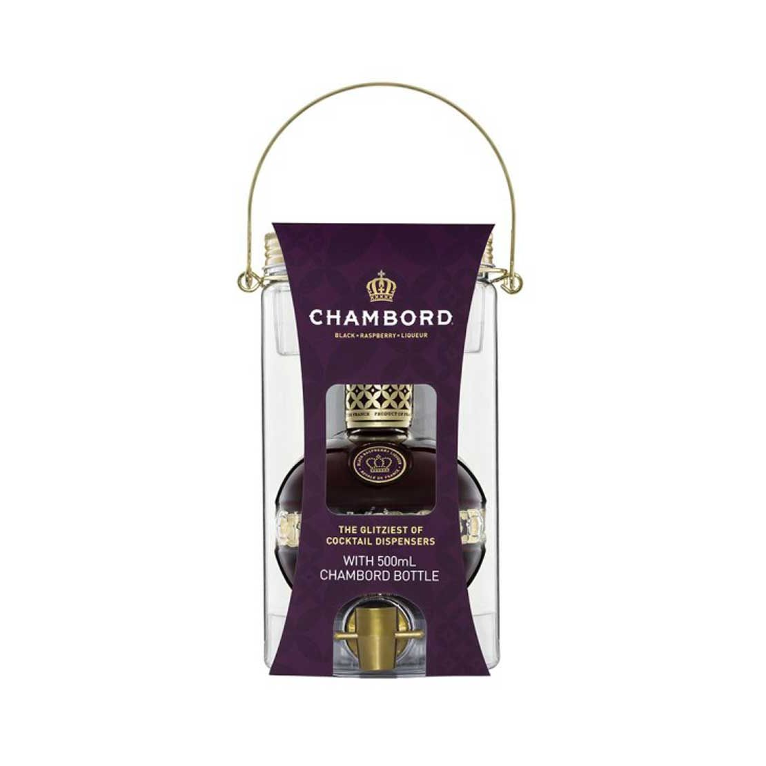Chambord with Dispenser Gift Pack 500mL @ 16.5 % abv
