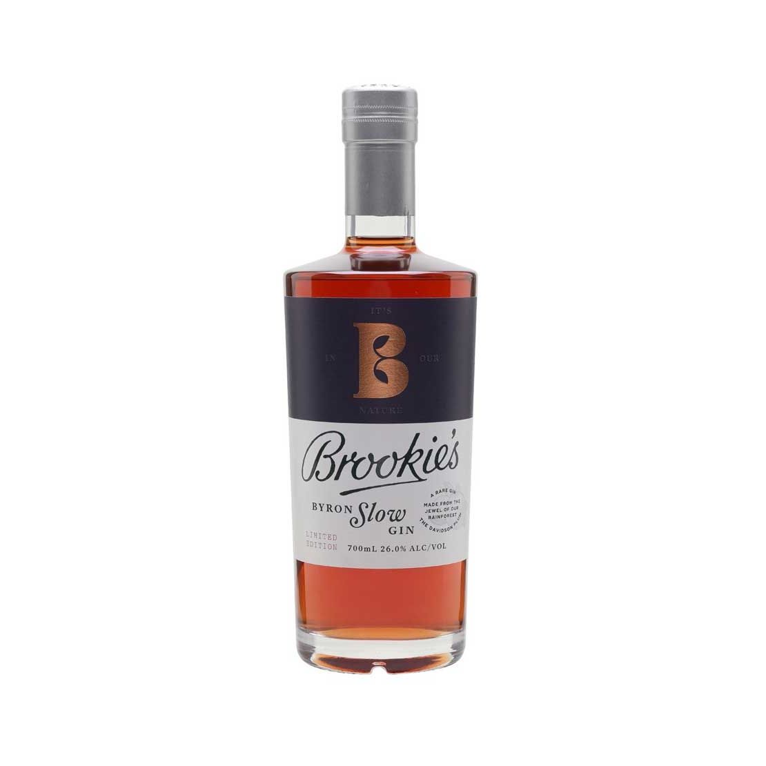 Brookie's Byron Slow Gin 700mL @ 26% abv 