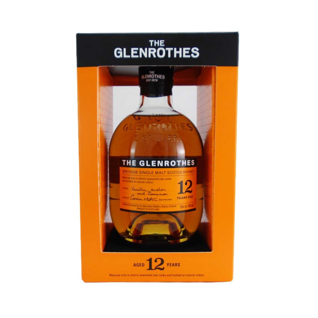 The Glenrothes 12 Year Old Single Malt Scotch Whisky 700mL @ 40% abv