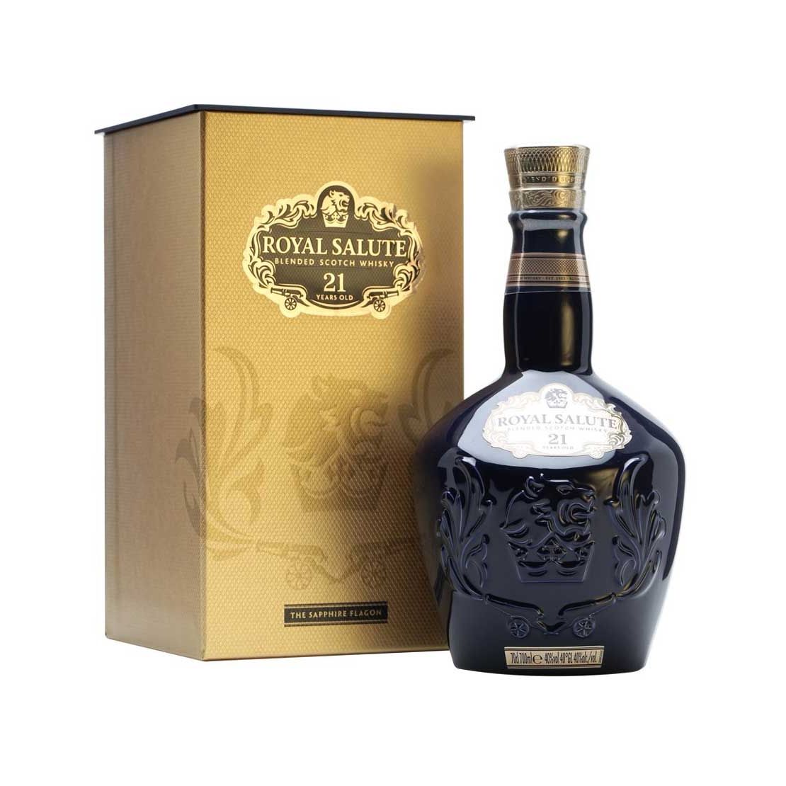 Royal Salute SAPPHIRE 21 Year  Scotch Whisky 700mL @ 40% abv 