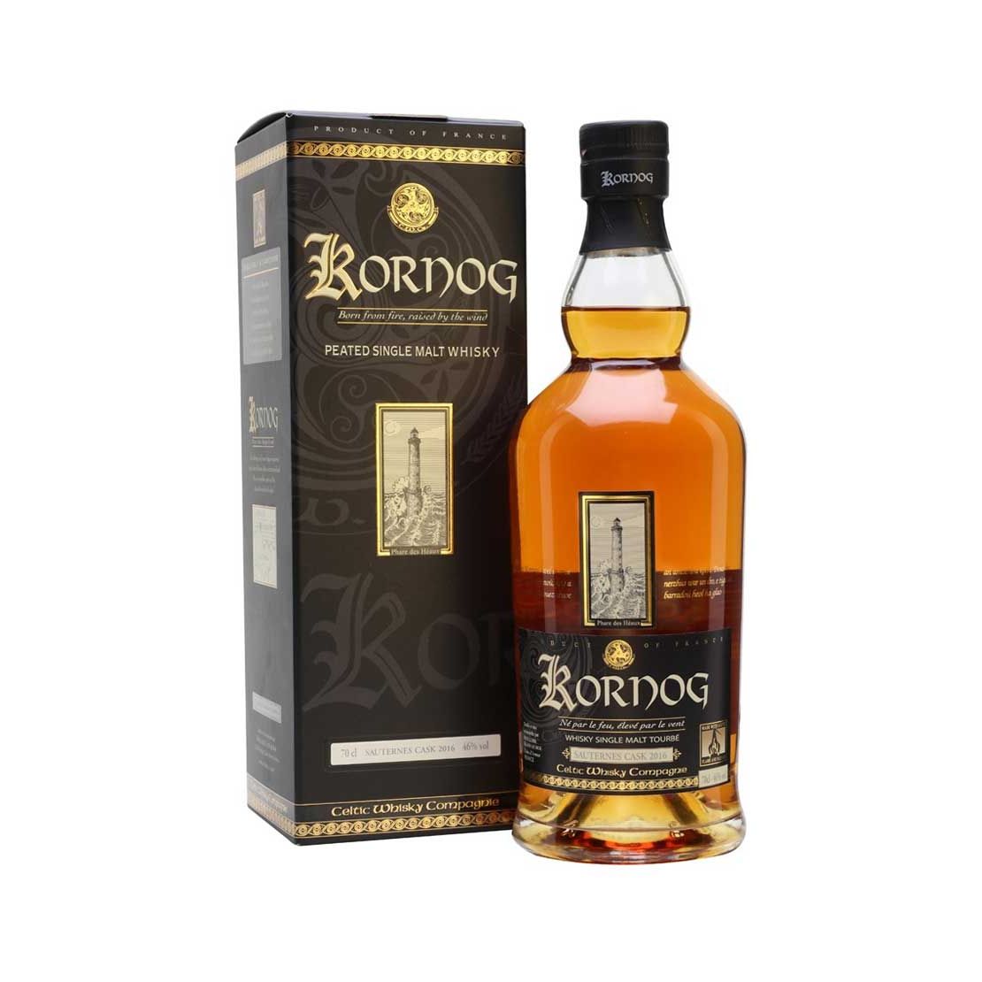 Glann ar Mor Kornog Oloroso Sherry Cask Finish Peated Single Malt French Whisky 700ml @ 46 % abv