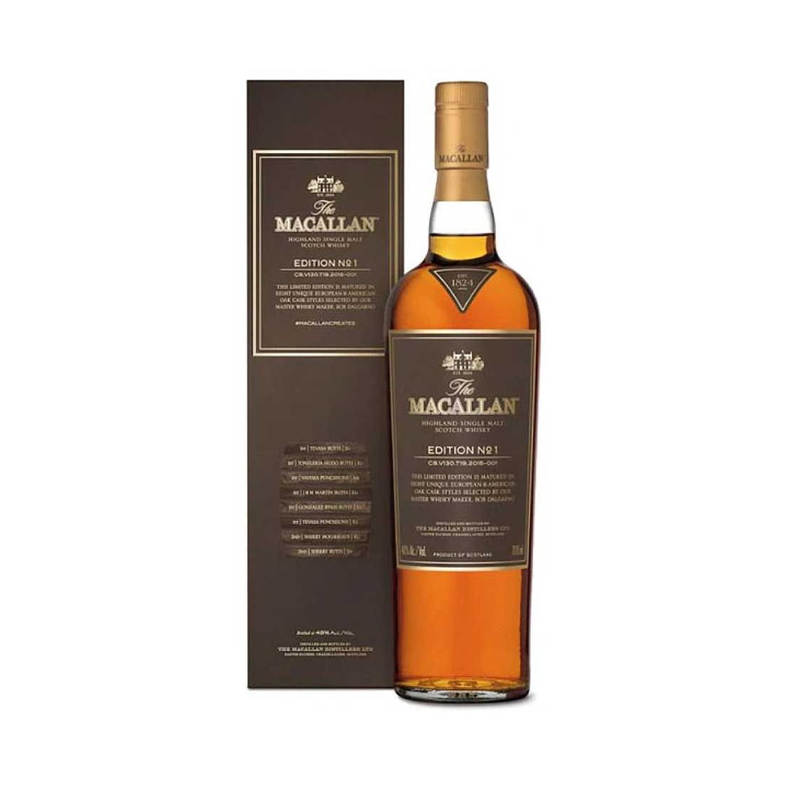The Macallan edition No. 1 Single Malt Scotch Whisky 700ml @ 48% abv