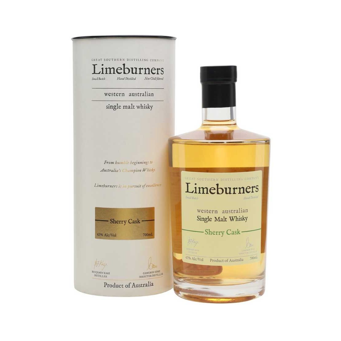 Limeburners Sherry Single Malt Australian Whisky Cask Strength 700ml @ 61 % abv