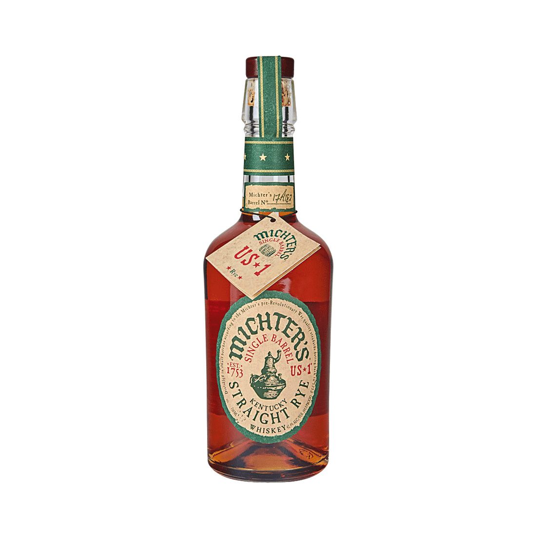 Michters Single Barrel Straight Rye Whiskey 700mL @ 42.4% abv 