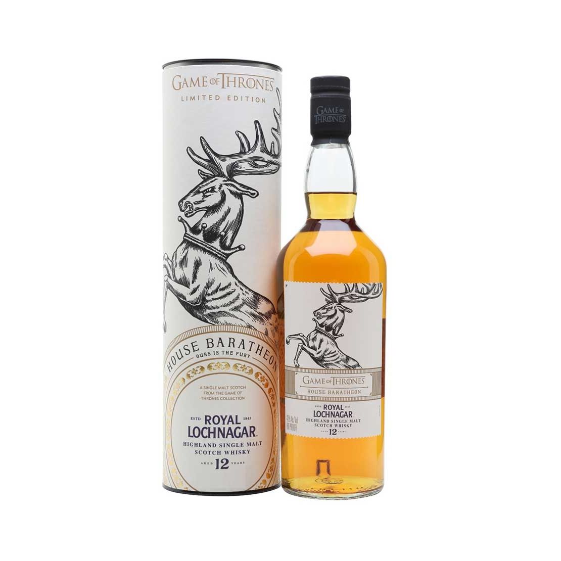 ROYAL LOCHNAGAR Game of Thrones House Baratheon – Royal Lochnagar 12 Year Old 700 ml @ 40% abv