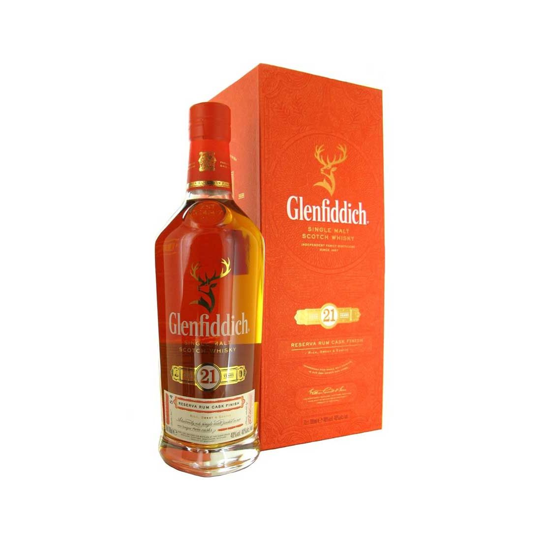 Glenfiddich 21 Year Old Gran Reserva Scotch Whisky 700mL @ 40% abv