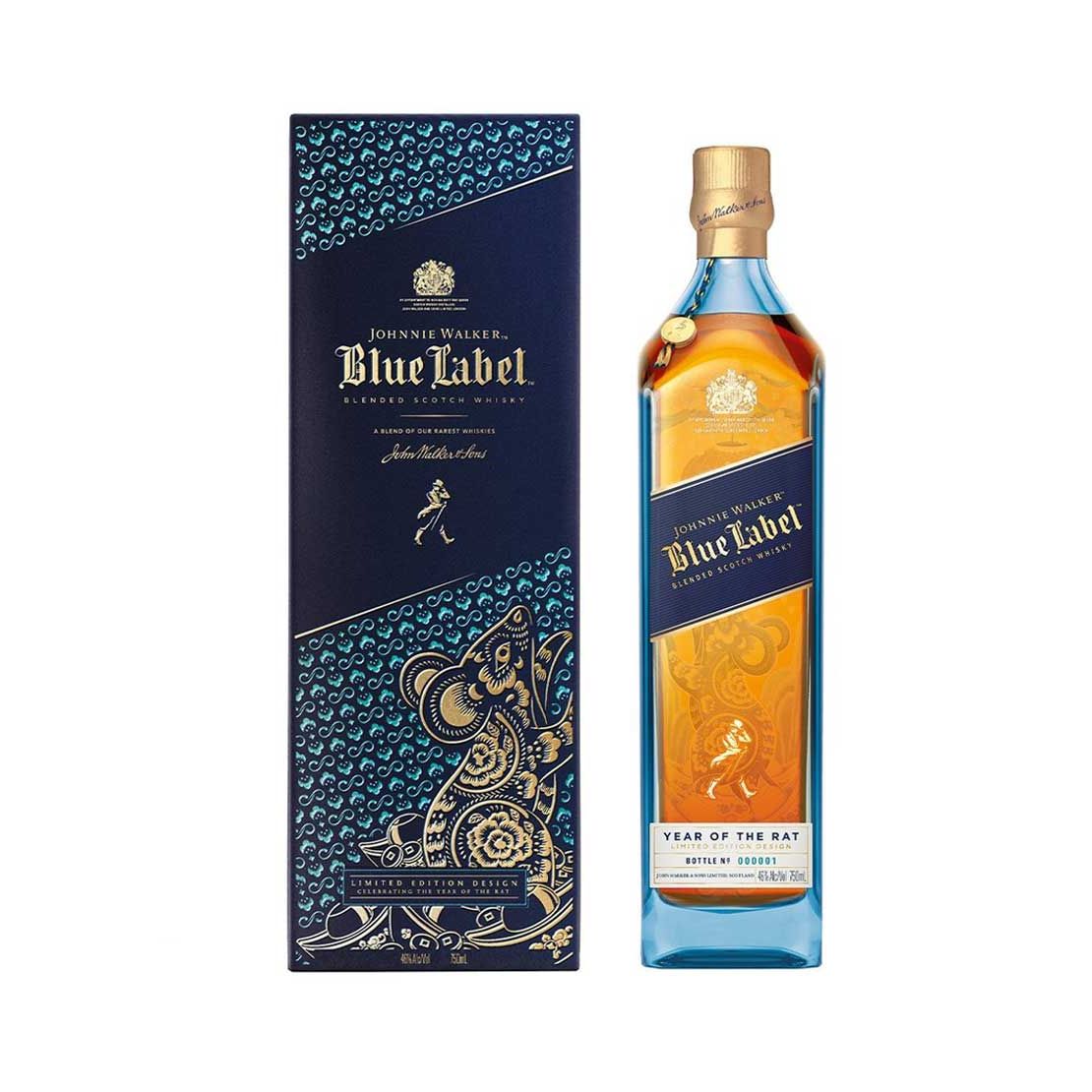 Johnnie Walker Blue Label Zodiac Year of the Rat (2020) 750mL @ 40% abv