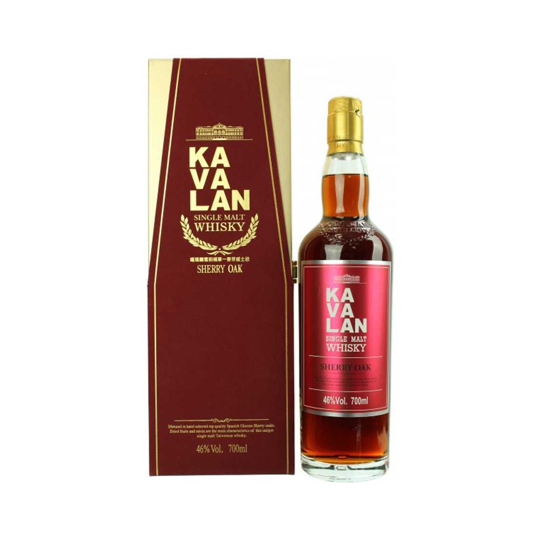 Kavalan Sherry Oak Single Malt Whisky 700ml @ 46% abv