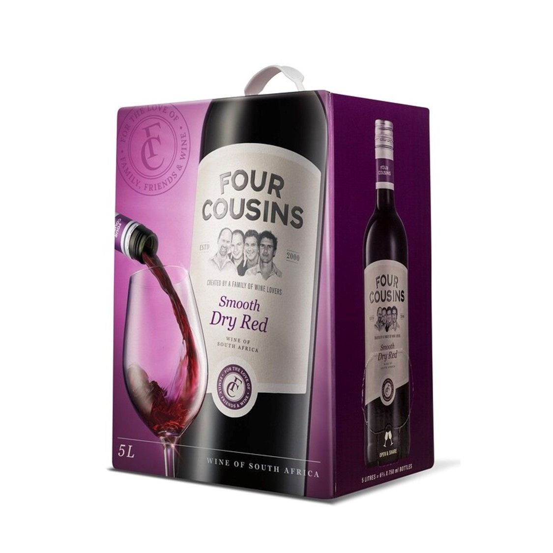 Four Cousins Smooth Dry Red 3L (13% Alc/Vol)