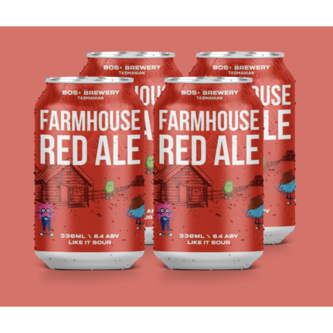 BOS+ Brewery Farmhouse Red Ale