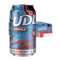 UDL Vodka & Strawberry & Lime Zero Sugar 6 x 4 Pack 375ml Cans