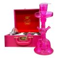 Al Fakher Pink Glass Hookah Shisha Complete Set & Travel Case