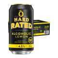 Hard Rated Alcoholic Lemon Case 24 x 375mL Cans