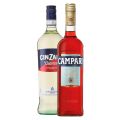 Negroni Pack - Campari Aperitif 700mL & Cinzano Vermouth 1L