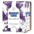 Absolut Vodka Soda & Passionfruit (4 Pack) 250mL