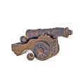 Zlatogor Ceramic Medieval Cannon With Cannonballs Ukrainian Vodka Miniature 500mL