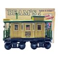 Jim Beam 100 Months Old Decanter Jersey and Western Railway Yellow Caboose 750mL -  UNSEALED WITH BOX & PAPERS