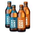 Lucky Saint Unfiltered Lager + Hazy IPA Bundle (16 Bottles)