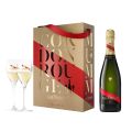 G.H. Mumm Cordon Rouge (750mL) Champagne Gift Pack + Two Champagne Glasses