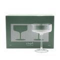 Hazel Fluted Coupe Glass Set Of Two