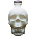 Crystal Head Bone Limited Edition Ceramic Skull Decanter Vodka + Skull Shot Glass & Crystal Engraved Stopper 700mL