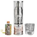 Rusty Barrel Vodka Skull Cocktail Shaker Gift Set 700ml